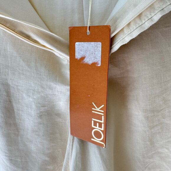 Joelik Womens M Lined Linen Blend Soft Shorts Off White Old Money Neutral Casual - Picture 6 of 12